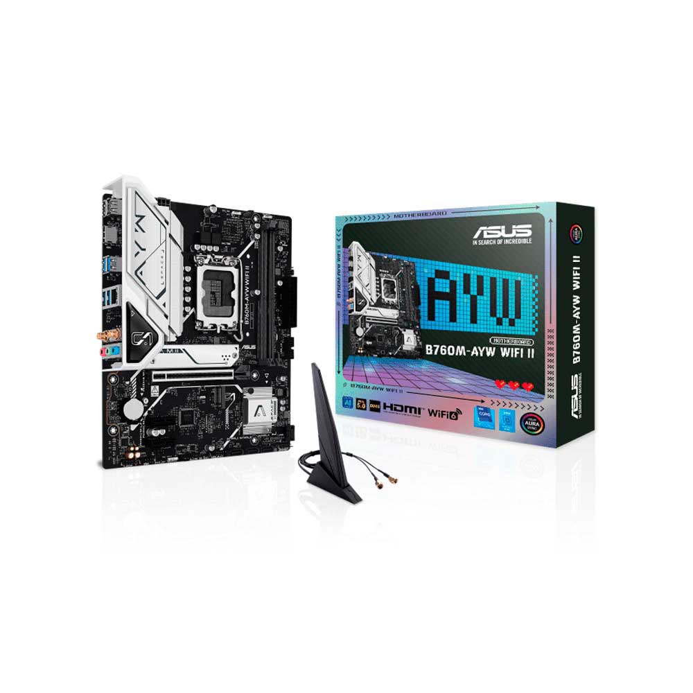 fastrax_126083_6a3356c4126b8.jpg PLACA MADRE ASUS 1700 B760M-AYW WIFI II DDR5 S/R/HDMI/2M2/USB3.2/MATX - Imagen 1