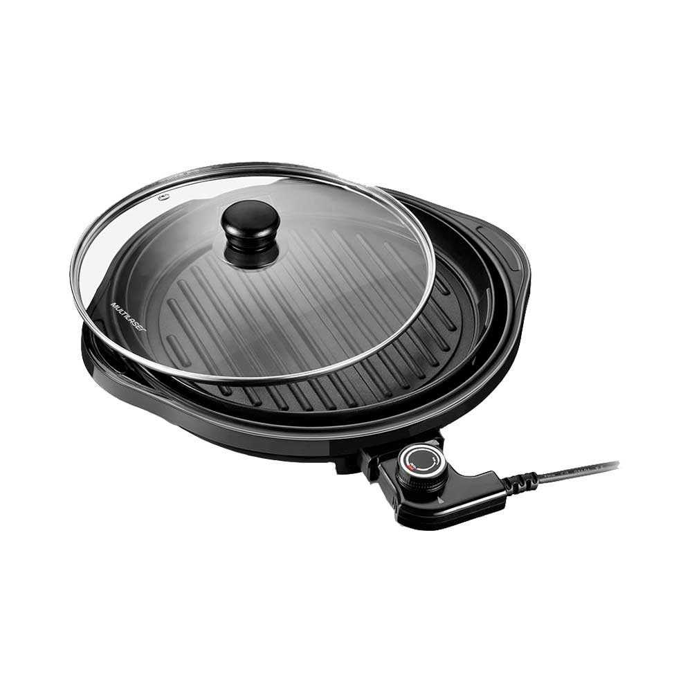 fastrax_77071_6a35a55604b32.jpg OLLA GRILL ELECTRICA ANTIADHERENTE MULTILASER CE054 30CM 1200W 220V - Imagen 1