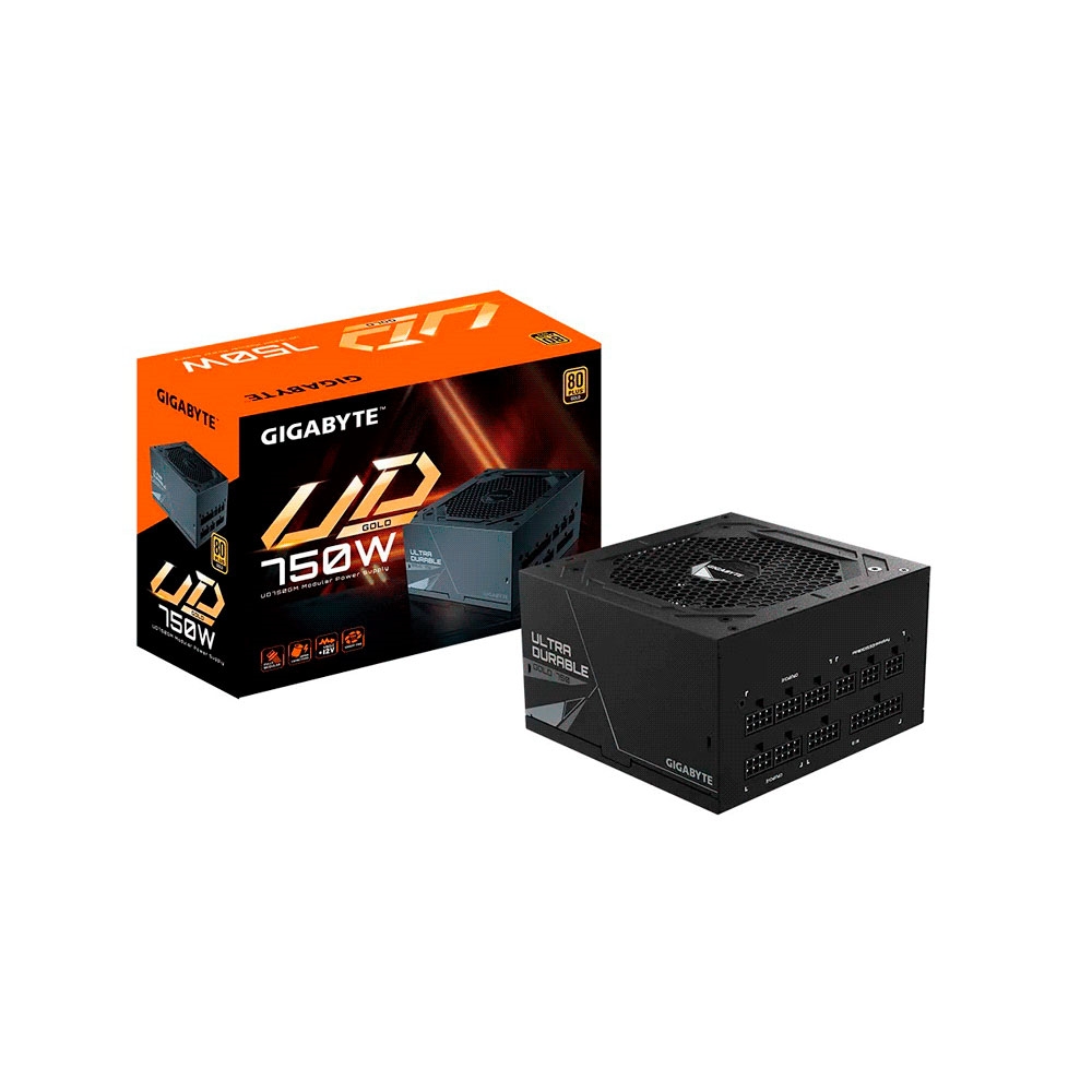 fastrax_98281_6a3e6f4278bc8.jpg FUENTE GIGABYTE 750W 80PLUS GOLD FULL MODULAR BIVOLT GP-UD750GM - Imagen 1