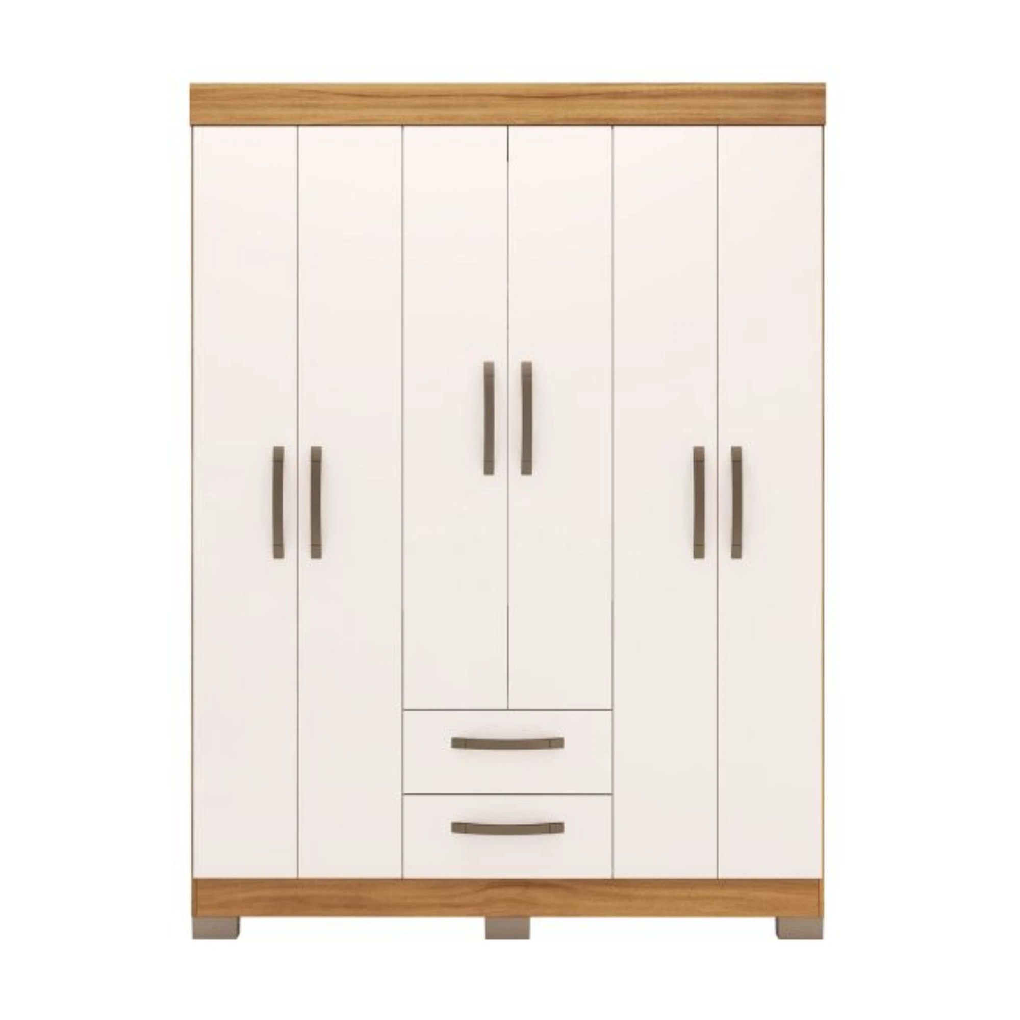 ropero-abba-6-puertas-2-cajones-nt6015-freio-white-ropero-abba-6-puertas-2-cajones-nt6015-freio-white ROPERO ABBA 6 PUERTAS 2 CAJONES NT6015 FREIJO TRE/OW - Imagen 1