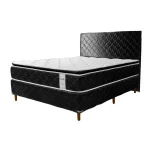 SOMMIER COMPLETO SMILE 1.40X1.90X0.26 NEGRO PARANA