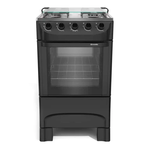 cocina-a-gas-mueller-moderatto-4-hornallas-negra-ultra-llama-129071-cocina-a-gas-mueller-moderatto-4-hornallas-negra-ultra-llama-129071 (1) COCINA MUELLER 04H MFIABA NEGRO MODERATTO - Imagen 1
