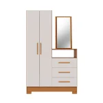 COMODA MULTIUSO 2 PUERTAS 3 CAJONES C/ESPEJO NT5165 NOTAVEL FREIJO TREND/OFF WHITE