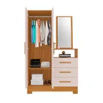 COMODA MULTIUSO 2 PUERTAS 3 CAJONES C/ESPEJO NT5165 NOTAVEL FREIJO TREND/OFF WHITE - Imagen 3