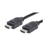 CABLE HDMI-HDMI 306119 4K@30HZ/ 3D/ HDMI MACHO A HDMI MACHO/ BLINDADO/ NEGRO/ 1,8 M BOLSA