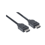 CABLE HDMI-HDMI 306119 4K@30HZ/ 3D/ HDMI MACHO A HDMI MACHO/ BLINDADO/ NEGRO/ 1,8 M BOLSA - Imagen 2