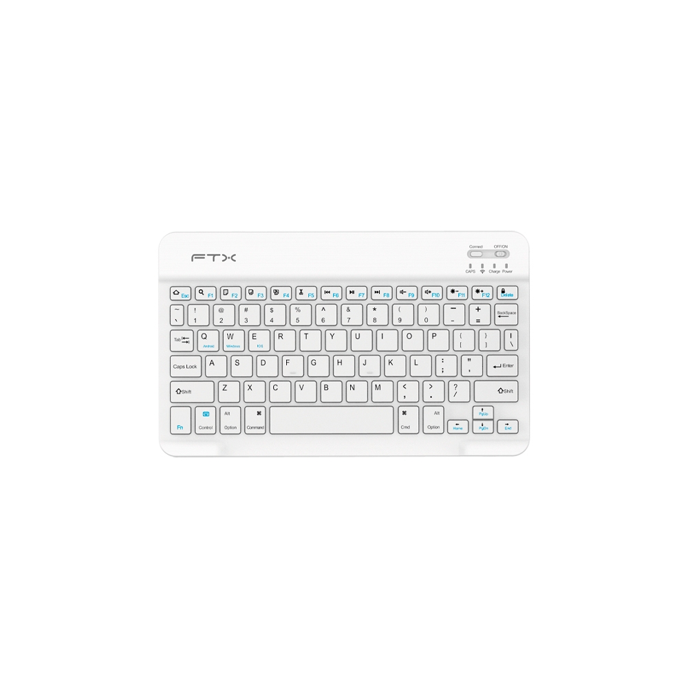 fastrax_106221_6a6d38a76666e.jpg TECLADO FTX BLUETOOTH FTXB09 ESP/BLANCO - Imagen 1