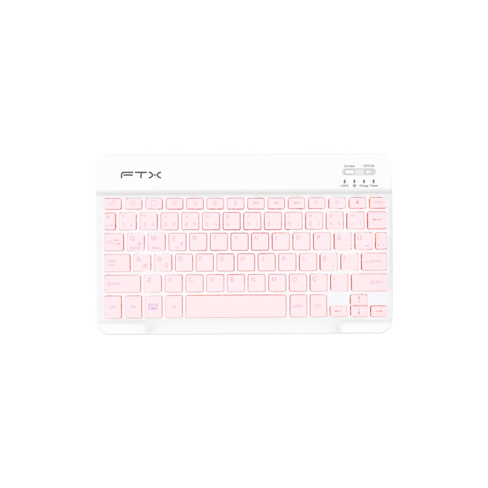 fastrax_106238_6a6d38a9ef996.jpg TECLADO FTX BLUETOOTH FTXB09 ESP/ROSA - Imagen 1