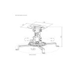 SOPORTE PARA PROYECTOR FTX FTX-18F 13.5KG INCL/GIR/ROT360°/TEC/NEGRO - Imagen 2