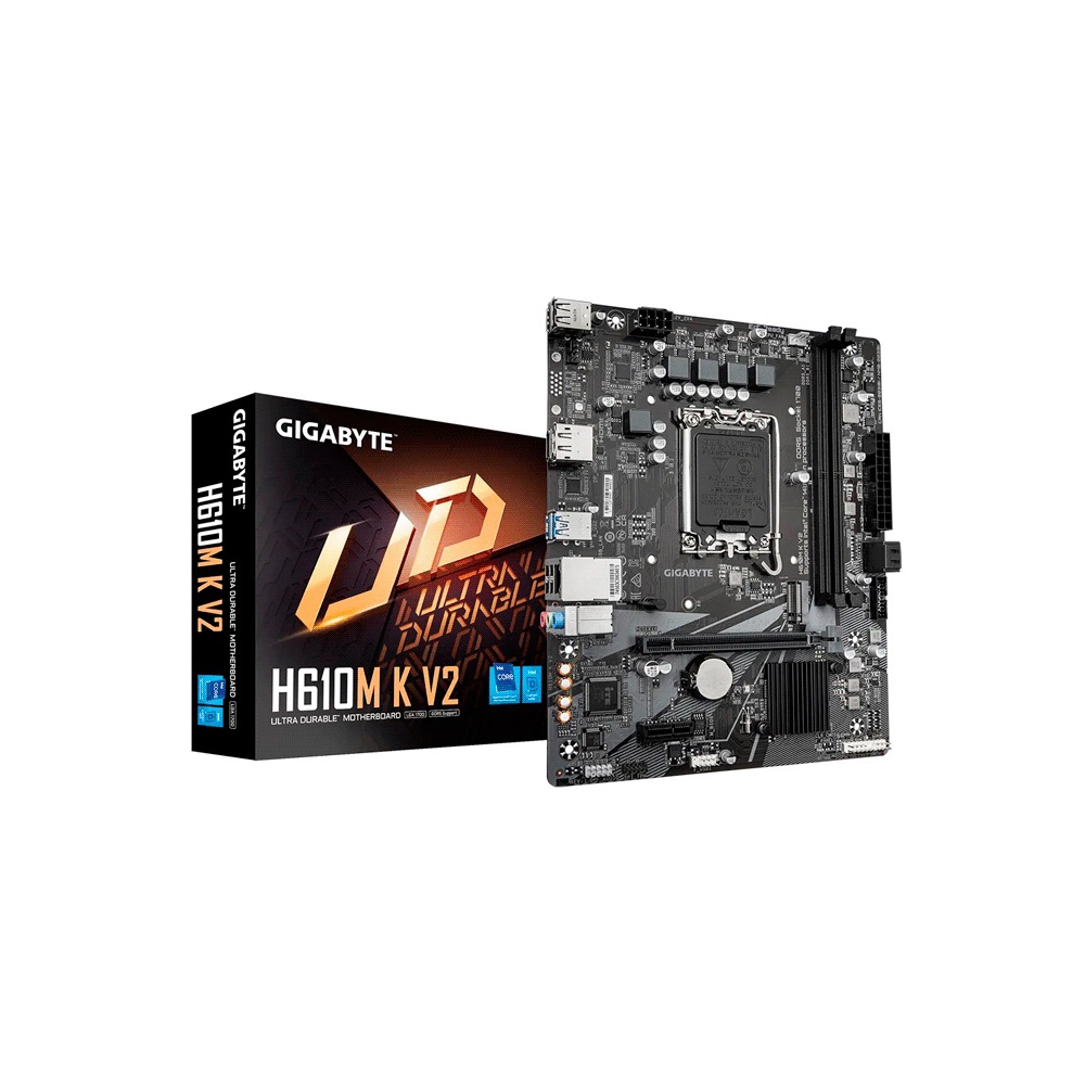fastrax_110686_6a51007920727.jpg PLACA MADRE GIGABYTE 1700 H610M K V2 DDR5 S/R/HDMI/DP/M2/USB3.2/MATX - Imagen 1