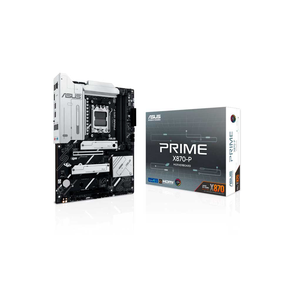 fastrax_119672_6a55132e6f420.jpg PLACA MADRE ASUS AM5 X870-P PRIME DDR5 S/R/HDMI/4M2/USB4/ATX - Imagen 1