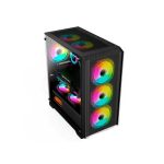 GABINETE GAMER FTX-702BK VIDRIO TEMPLADO MATX/MITX NEGRO - Imagen 2