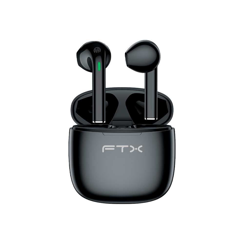 fastrax_124539_6a6d3c2473c81.jpg AURICULAR CON MICROFONO FTX E26P-BK BT/MIC/TWS/TOUCH/IPX6 NEGRO - Imagen 1
