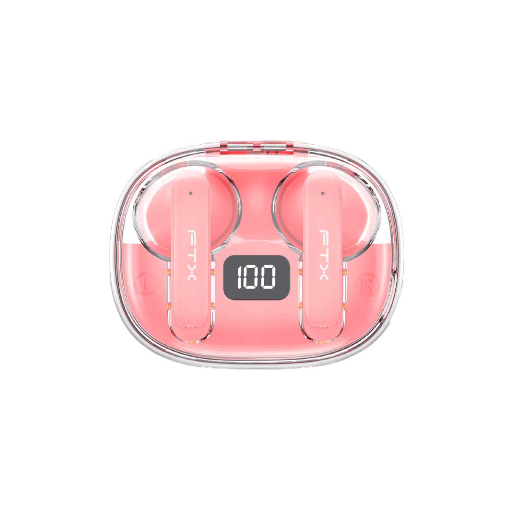 fastrax_124621_6a6d3c3bc12fe.jpg AURICULAR CON MICROFONO FTX E80-PK BT/MIC/ENC/TOUCH/IPX6 ROSA - Imagen 1
