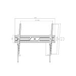 SOPORTE PARA TV FTX FTX38-69T 43" A 100" 75KG/INC5°/FIJO NEGRO - Imagen 3