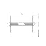 SOPORTE PARA TV FTX FTX38-69F 43" A 100" 75KG/FIJO NEGRO - Imagen 3