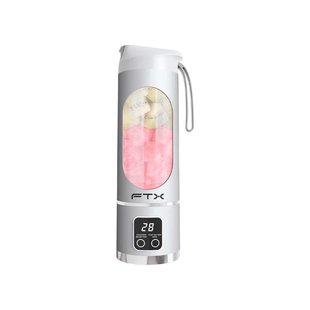 fastrax_127110_6a6d0437c2507.jpg LICUADORA PORTATIL FTX 25W RECARGABLE 3 FUNCIONES BLANCO PB-WH - Imagen 1
