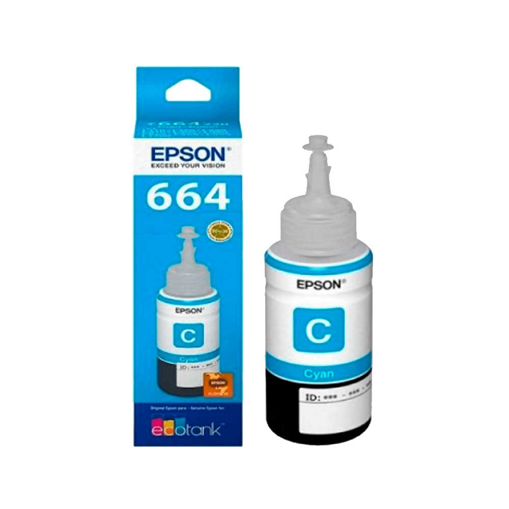fastrax_1274_6a56628a58532.jpg TINTA EPSON T664 220 CIANO L1XX/L2XX/L3XX/L5XX T664220-AL 70ML - Imagen 1
