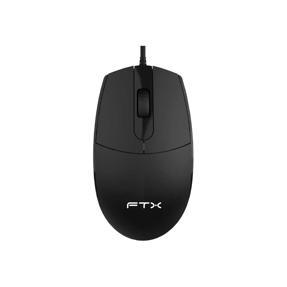 fastrax_128858_6a6c3ffc34189.jpg MOUSE FTX USB FTXM39 1200DPI/3 BOTONES/1.4M/NEGRO - Imagen 1