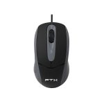 MOUSE FTX USB FTXM56 1000DPI/3 BOTONES/1.3M/NEGRO Y GRIS