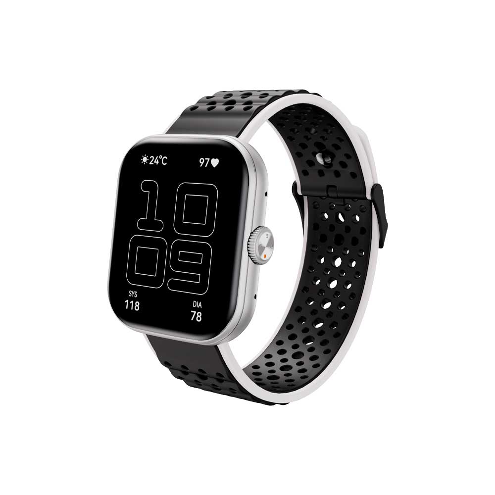 fastrax_131469_6a6cbdf834d3b.jpg SMARTWATCH FTXUB6M-SVBW 41MM PLATA/NEGRO Y BLANCO ANDROID/IOS/BT/FREC. CARD - Imagen 1