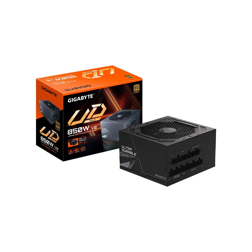 fastrax_135313_6a5655bf7aef4.jpg FUENTE 850W GIGABYTE 80PLUS GOLD FULL MODULAR GP-UD850GM PG5 V2 - Imagen 1