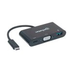 ADAPTADOR USB-C 3.1 PARA VGA/USB-A/USB-C 152044 HD/FHD/60HZ MULTIPUERTOS NEGRO BLISTER - Imagen 2