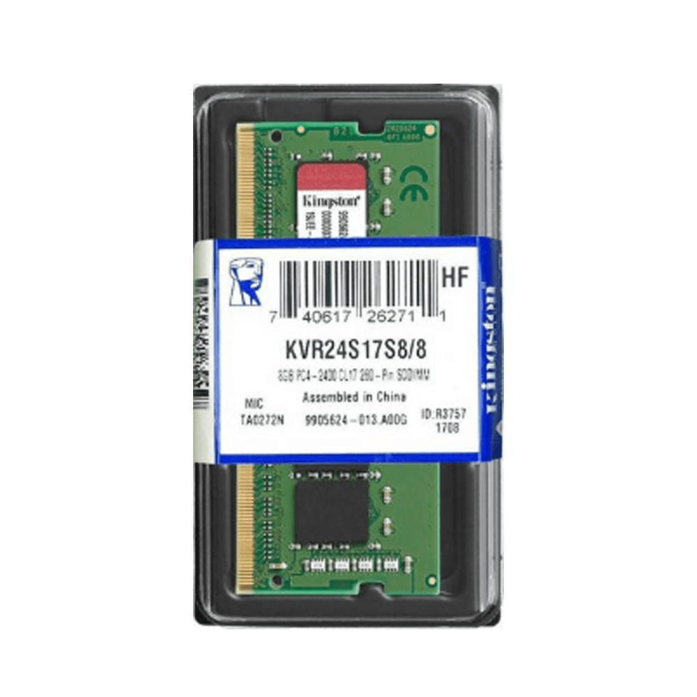 fastrax_22057_6a5663e8c1625.jpg MEMORIA RAM P/NB DDR4 8G 2400 KING KVR24S17S8/8 - Imagen 1