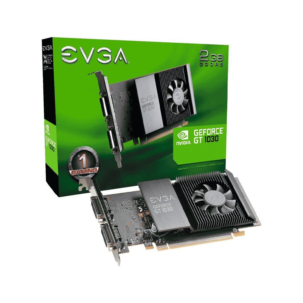 fastrax_22484_6a5663f2082e8.jpg PLACA DE VIDEO EVGA GT1030 2GB DD5 02G-P4-6338-KR - Imagen 1