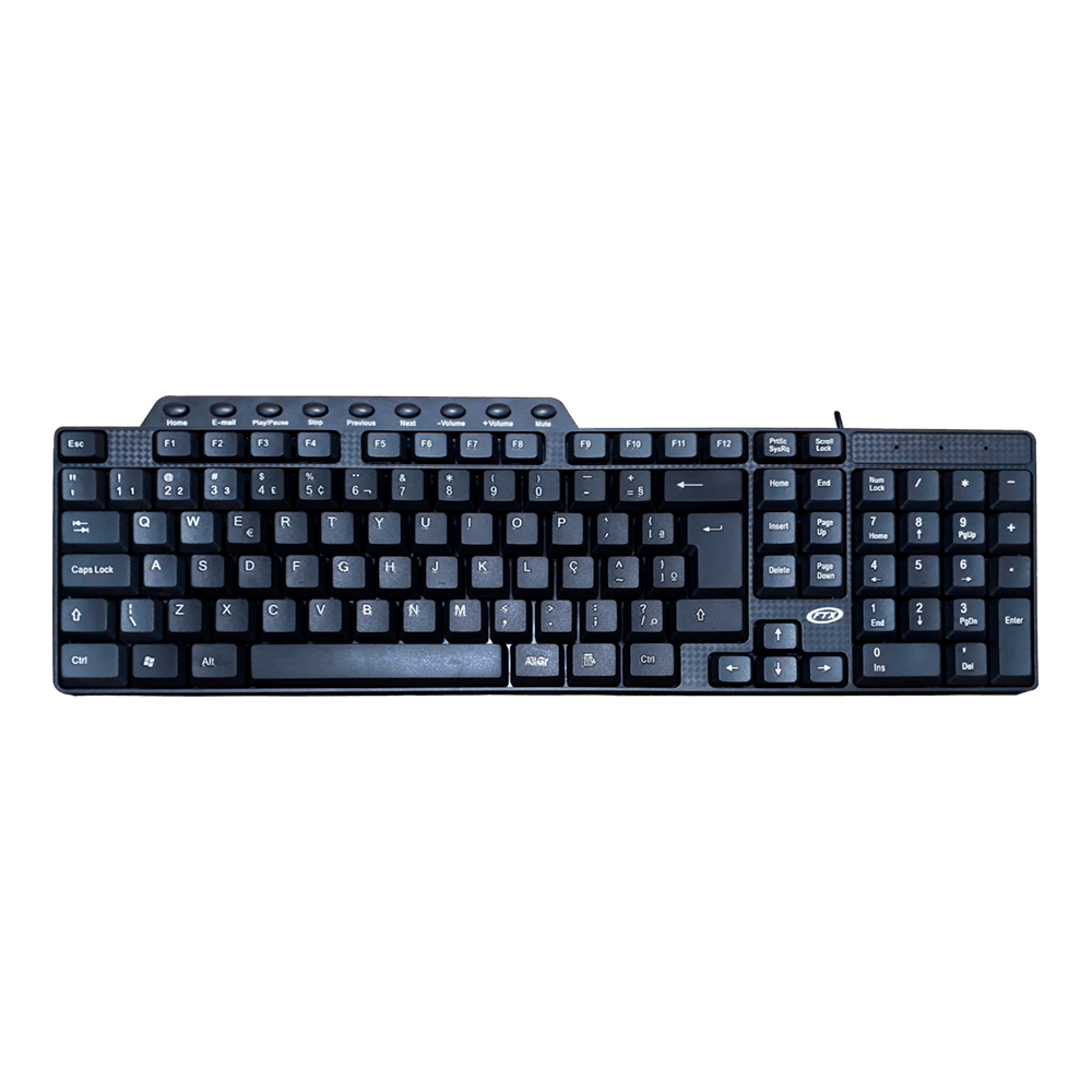 fastrax_44561_6a6aedabef453.jpg TECLADO FTX USB FTXK401 MULTIMEDIA/PORTUG - Imagen 1