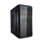 GABINETE FTX FTX5843 P/ATX CON DECORACION VERDE - Imagen 2