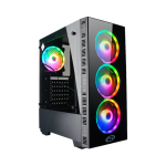 GABINETE GAMER FTX FTX5512 RGB CON VIDRIO TEMPLADO 4 FAN