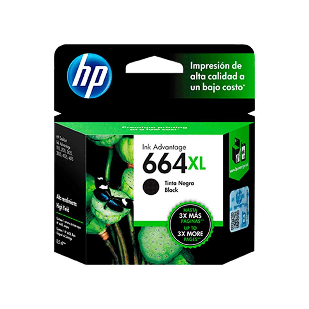 fastrax_6217_6a5663148dfba.jpg TINTA HP 664XL NEGRO F6V31AL 8,5ML - Imagen 1