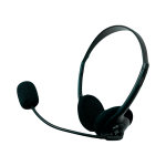 AURICULAR CON MICROFONO HEADPH 3.5MM 2 JACK/NEGRO C/ADAPTADOR FTXBH001 - Imagen 5