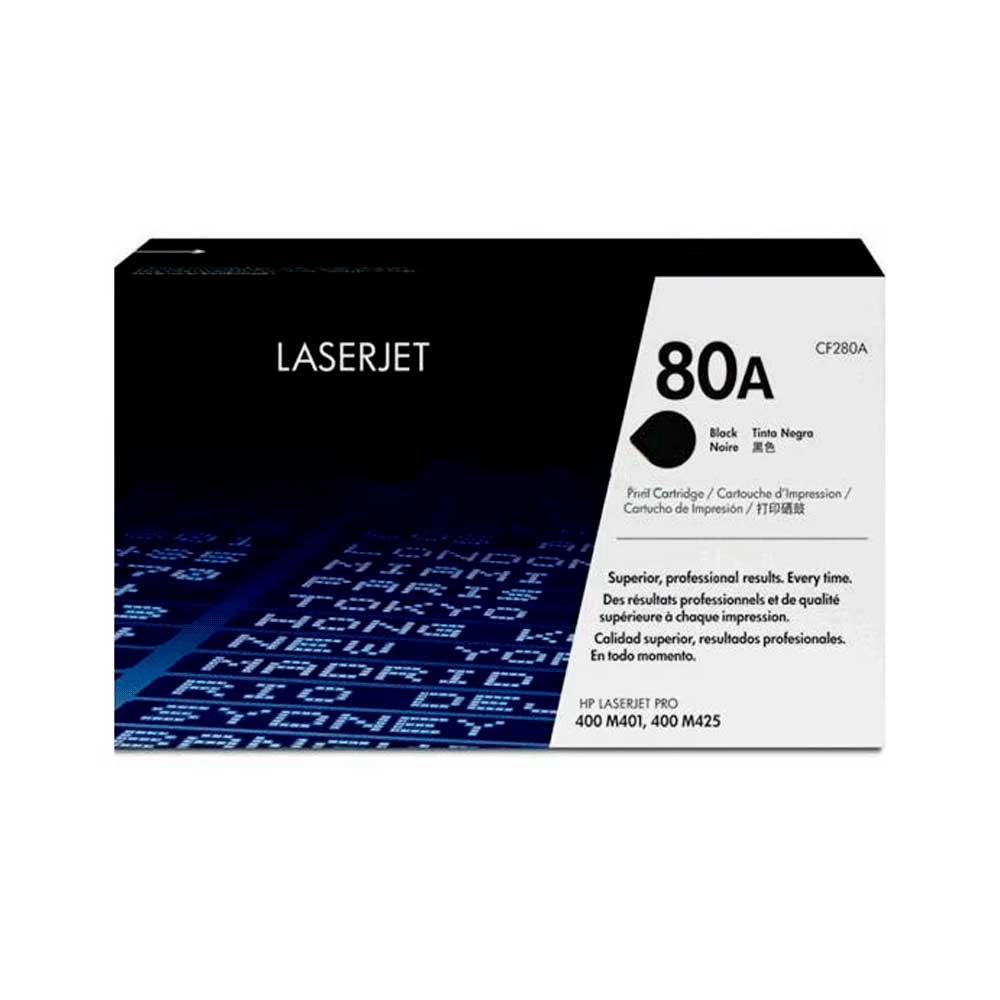 fastrax_7658_6a56632714a2e.jpg TONER HP 80A NEGRO CF280A 400 M401/400 M425 - Imagen 1