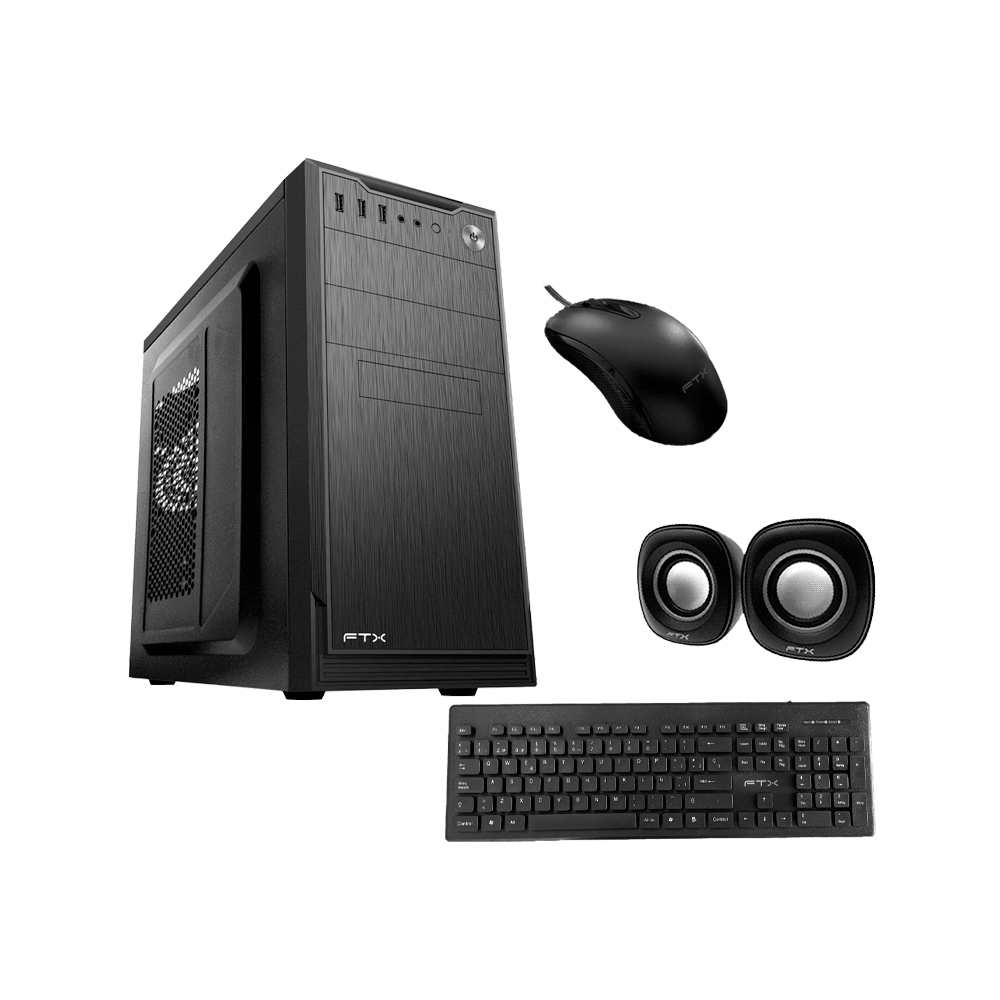 fastrax_95280_6a6d37dceca5d.jpg GABINETE KIT FTX5852 500W+ MOUSE+ TECLADO ESPAÑOL+ SPEAKER - Imagen 1