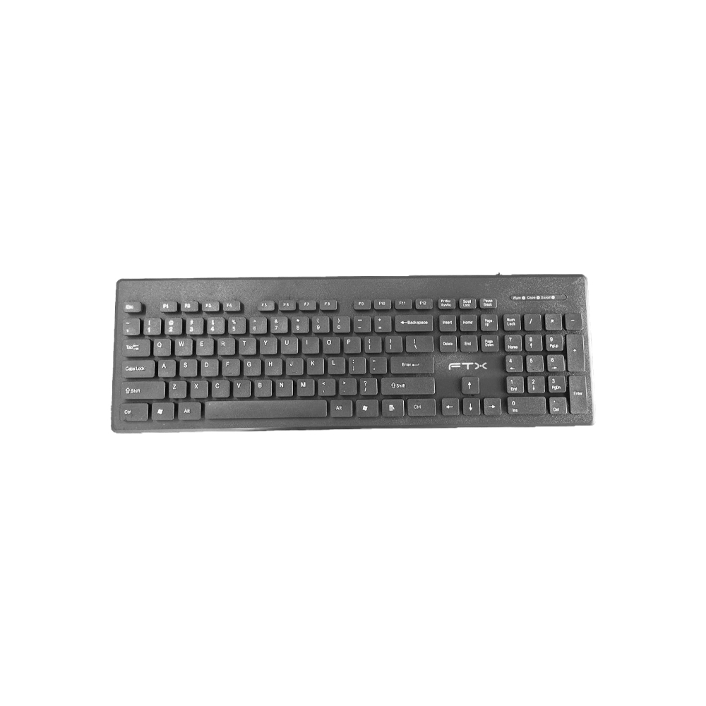 fastrax_95310_6a6d37e21b255.jpg TECLADO FTX USB FTXK100E NUMERICO/INGLES/NEGRO - Imagen 1