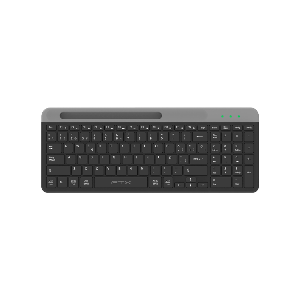 fastrax_99578_6a6d381fb2bc1.jpg TECLADO FTX WIRELESS DUAL-MODE FTXB105 ESP/NEGRO - Imagen 1