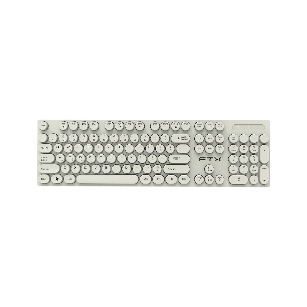 fastrax_99714_6a6d384f99b0b.jpg TECLADO FTX USB FTXK22 NUMERICO/ESPAÑOL/POP/BLANCO - Imagen 1