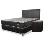 SOMMIER COMPLETO CONVENCIONAL 1.60X2.00X0.24 NEGRO PARANA