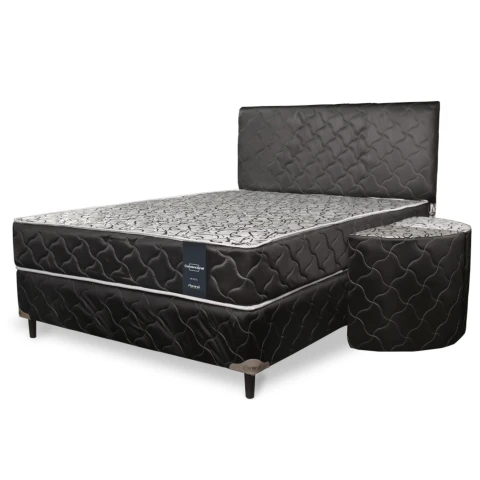 juego-completo-parana-convencional-160-x-200-cm-negro SOMMIER COMPLETO CONVENCIONAL 1.60X2.00X0.24 NEGRO PARANA - Imagen 1