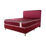SOMMIER COMPLETO CONVENCIONAL 1.40X1.90X0.24 BORDO PARANA