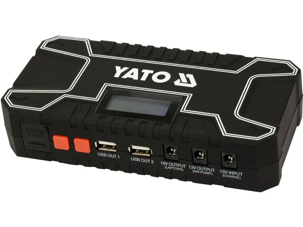 yato-cargadores-de-bateria-arrancador-12000mah-yato-3-1-1741806685 ARRANCADOR DE BATERIA MULTIFUNCIONAL PARA AUTO 9000MAH YATO - Imagen 1
