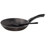 SARTEN TRAMONTINA DE 30CM CON ESPATULA PARIS T. POR UNIDAD NEGRA