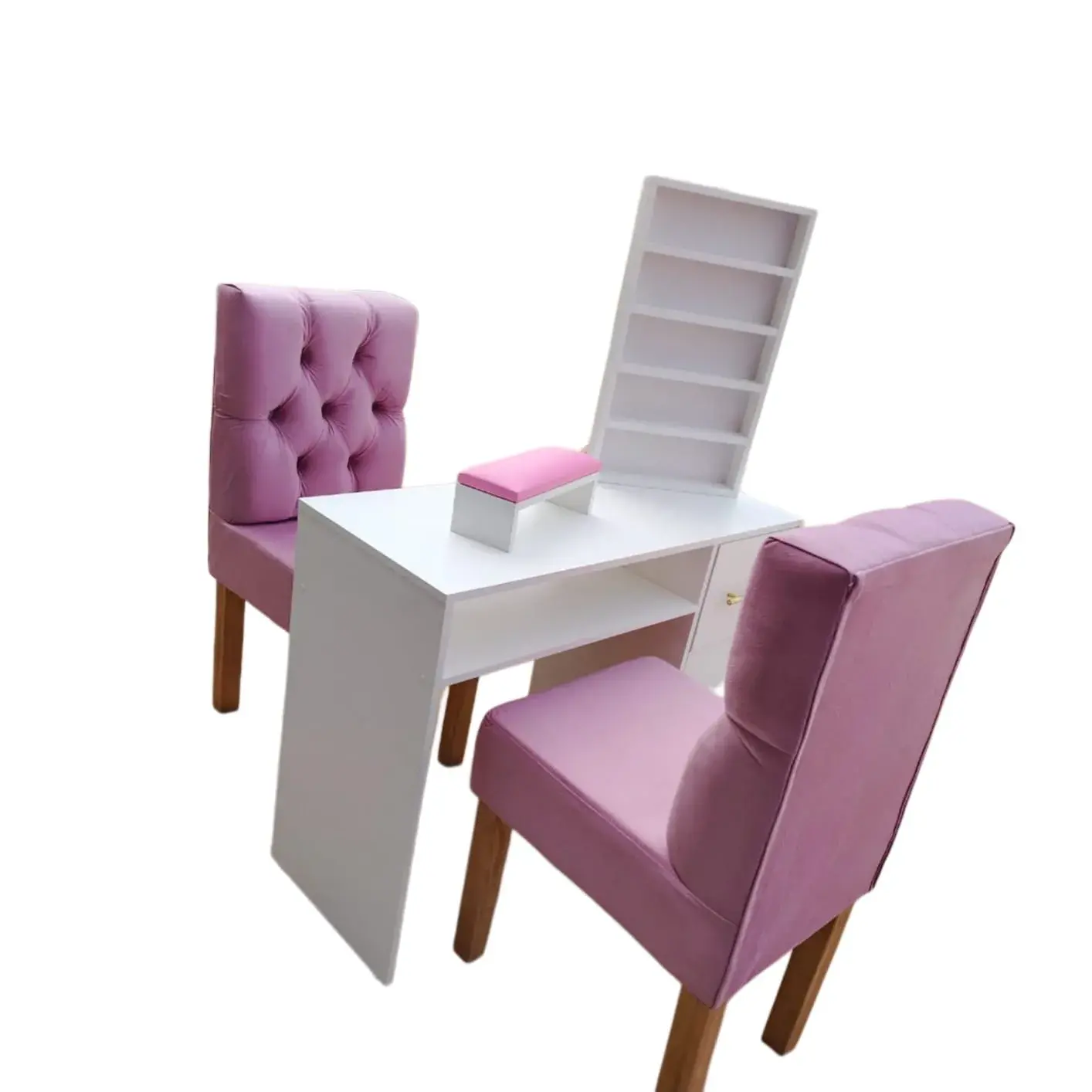 5d654990-0bac-4b05-96f6-4e0043a811c2 MESA MANICURISTA CON CAJON Y SILLA - Imagen 1