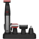 KIT AFEITADORA XION-XI HAIRONE 4 EN1 RECARGABLE SILVER BIVOLT