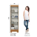 ROPERO 2P MULTIUSO B387 HENN CINAMOMO/OFF WHITE - Imagen 3