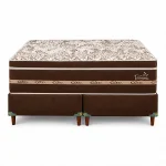 SOMIER RECREARE S EURO 180 BA+CO ABBA MARRON - Imagen 2