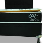 SOMIER LETTO MAS 140 BA+CO ABBA NEGRO - Imagen 4