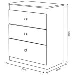 Comoda Abba Catatau J&A - Gris/Nature - Imagen 3